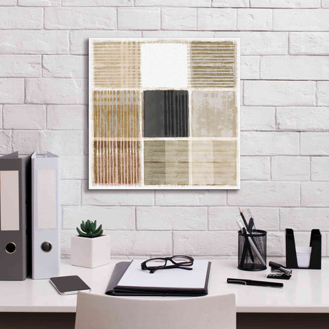 Image of 'Natural Patchwork I' by Flora Kouta Giclee Canvas Wall Art,18 x 18