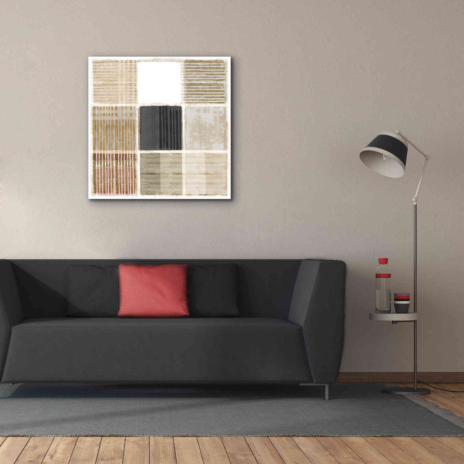 'Natural Patchwork I' by Flora Kouta Giclee Canvas Wall Art,37 x 37