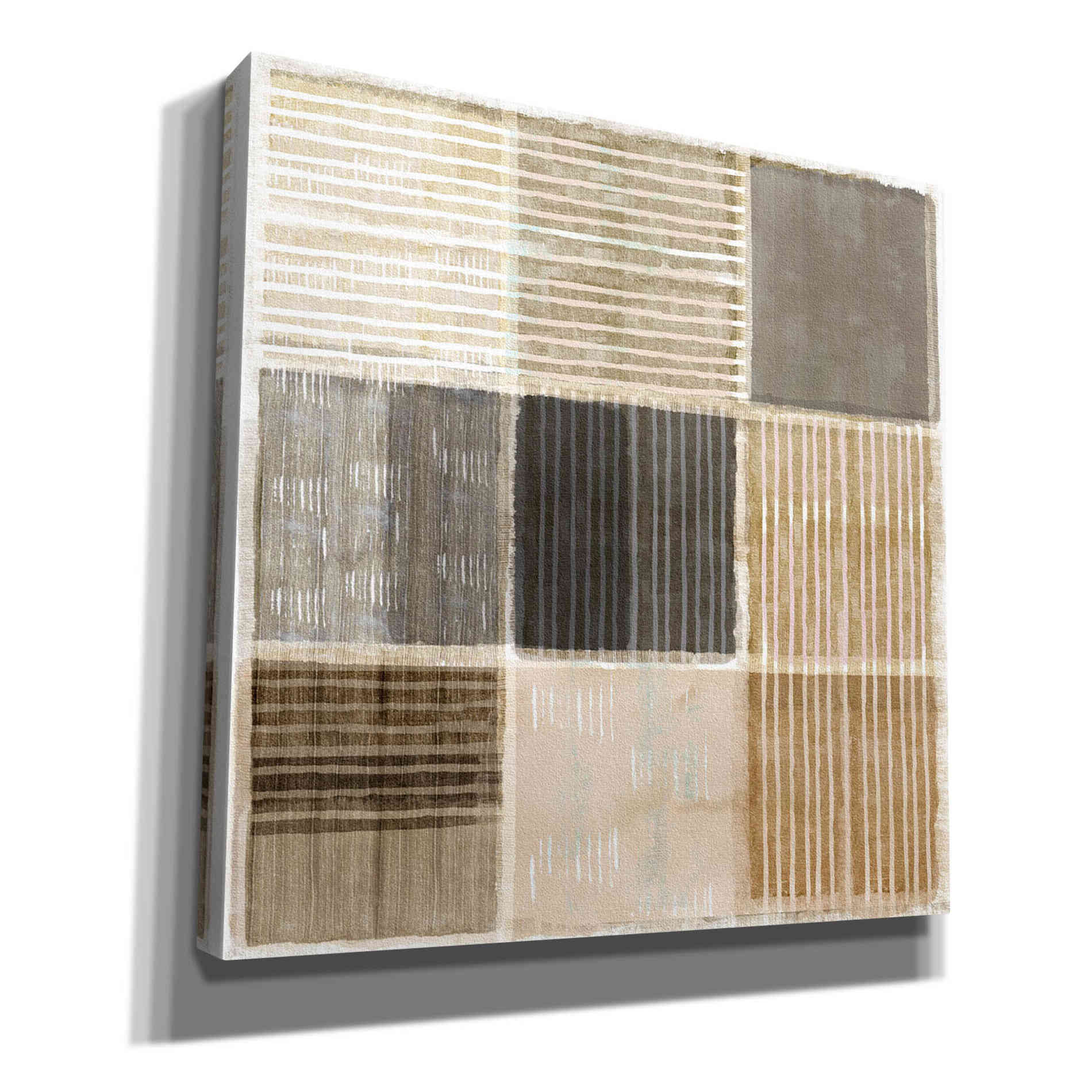 'Natural Patchwork II' by Flora Kouta Giclee Canvas Wall Art
