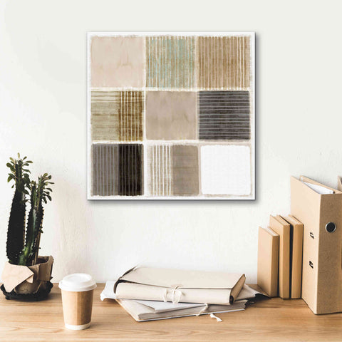 Image of 'Natural Patchwork III' by Flora Kouta Giclee Canvas Wall Art,18 x 18