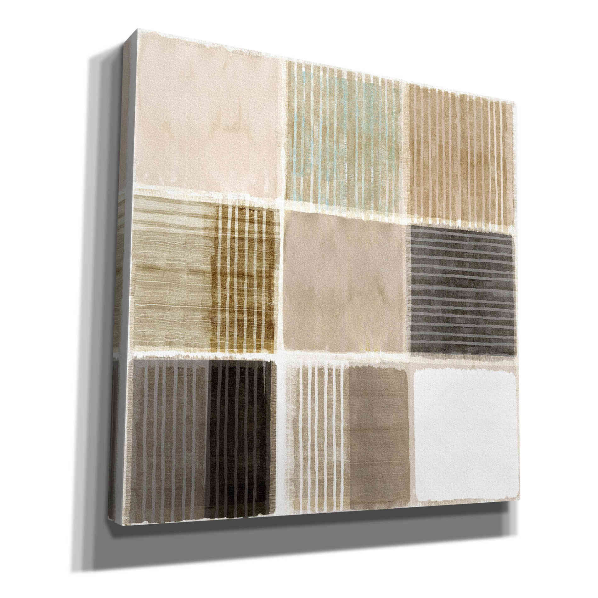 'Natural Patchwork III' by Flora Kouta Giclee Canvas Wall Art