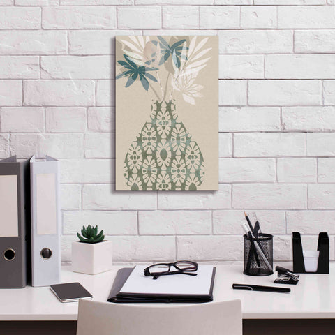 Image of 'Decorative Vase II' by Flora Kouta Giclee Canvas Wall Art,12 x 18