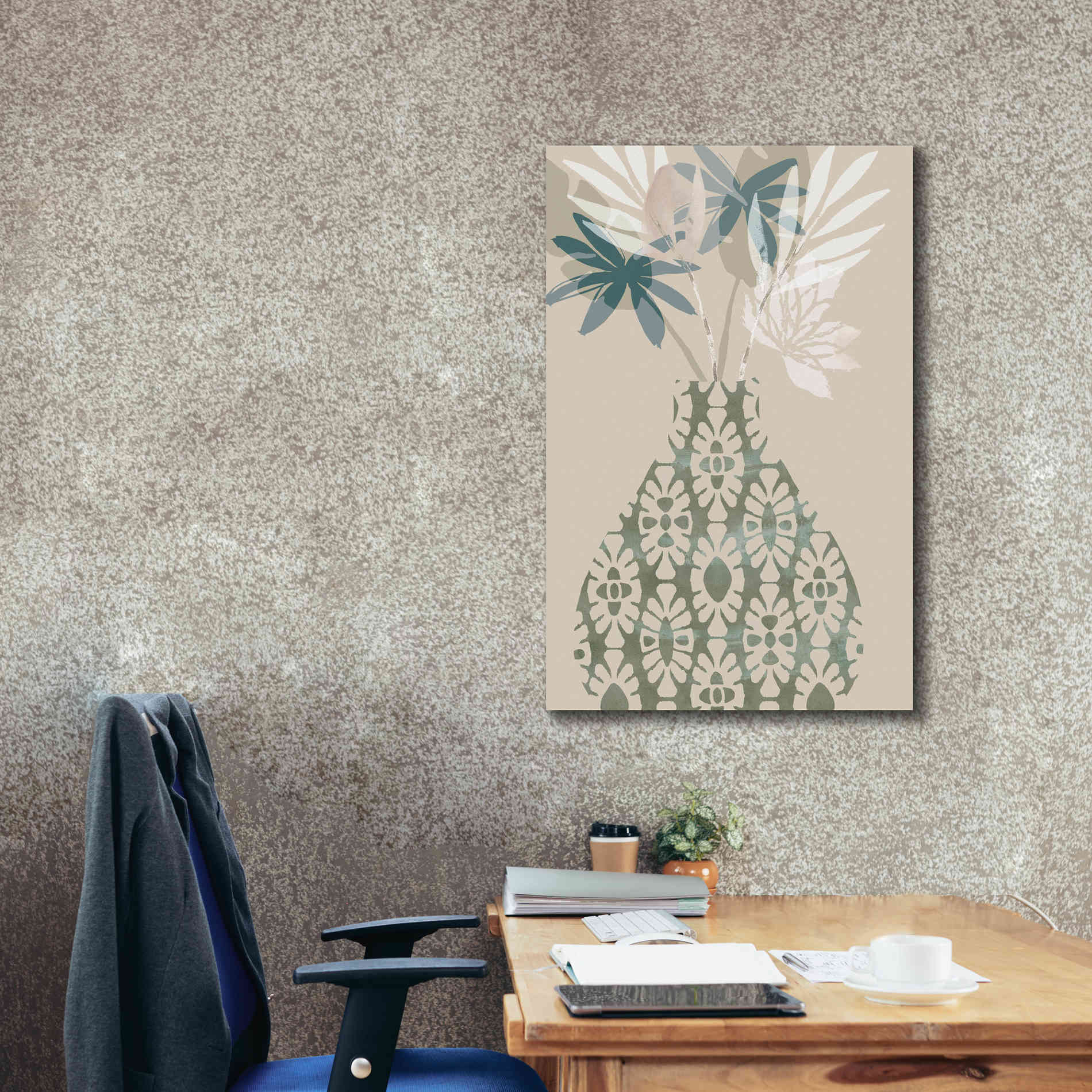 'Decorative Vase II' by Flora Kouta Giclee Canvas Wall Art,26 x 40