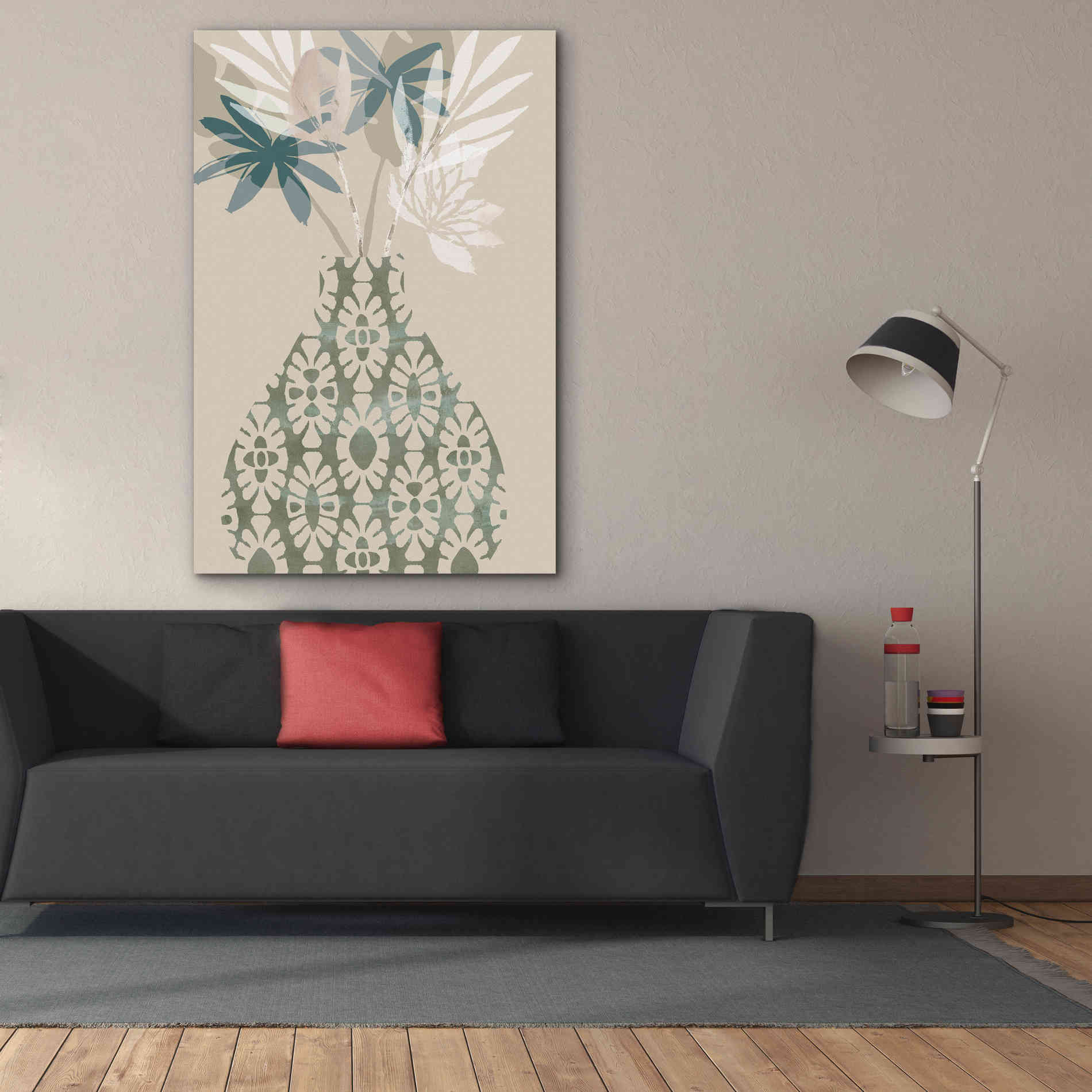 'Decorative Vase II' by Flora Kouta Giclee Canvas Wall Art,40 x 60