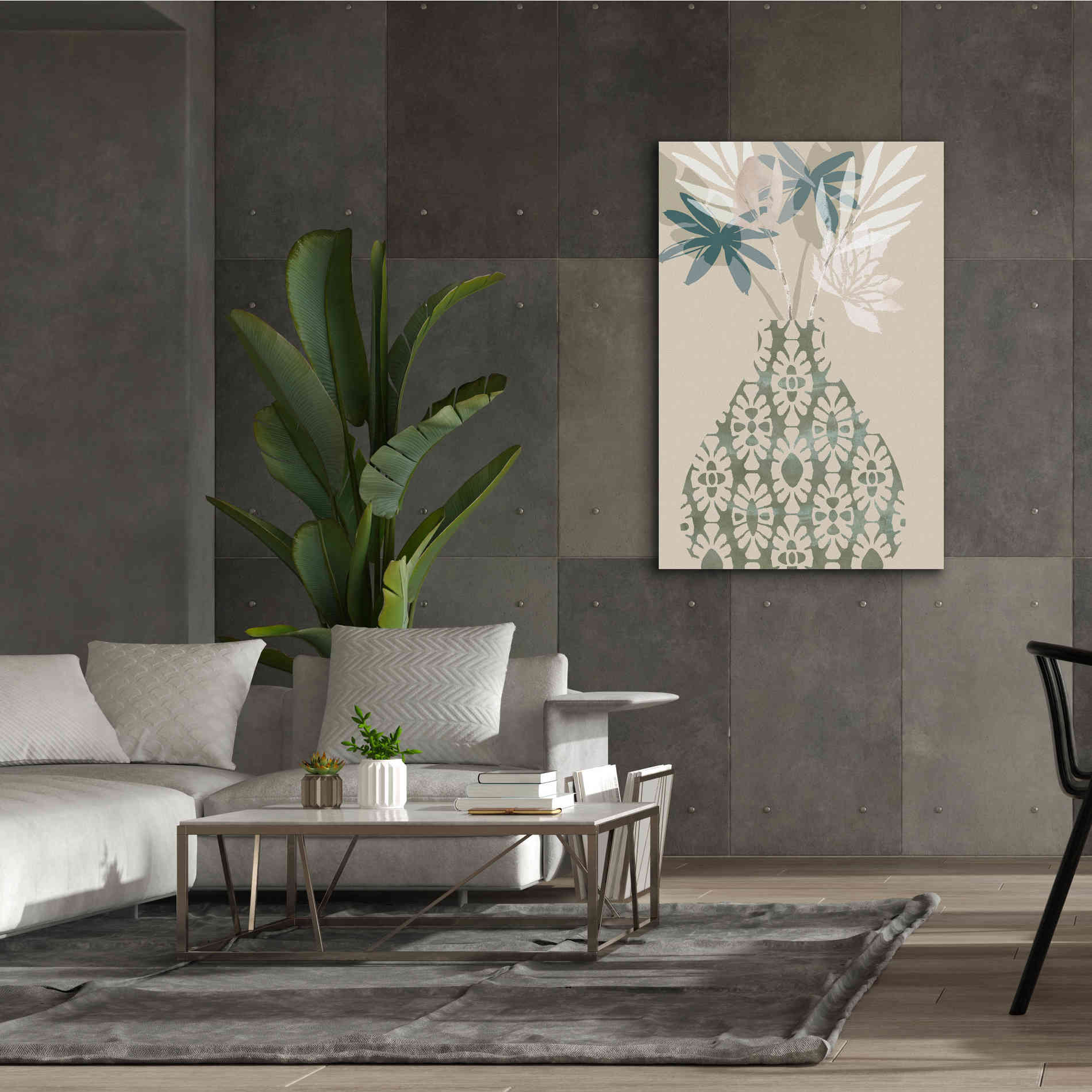 'Decorative Vase II' by Flora Kouta Giclee Canvas Wall Art,40 x 60