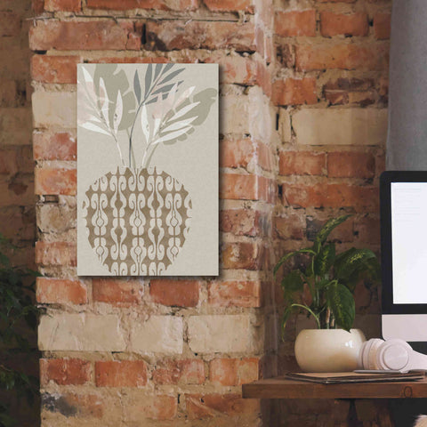 Image of 'Decorative Vase III' by Flora Kouta Giclee Canvas Wall Art,12 x 18