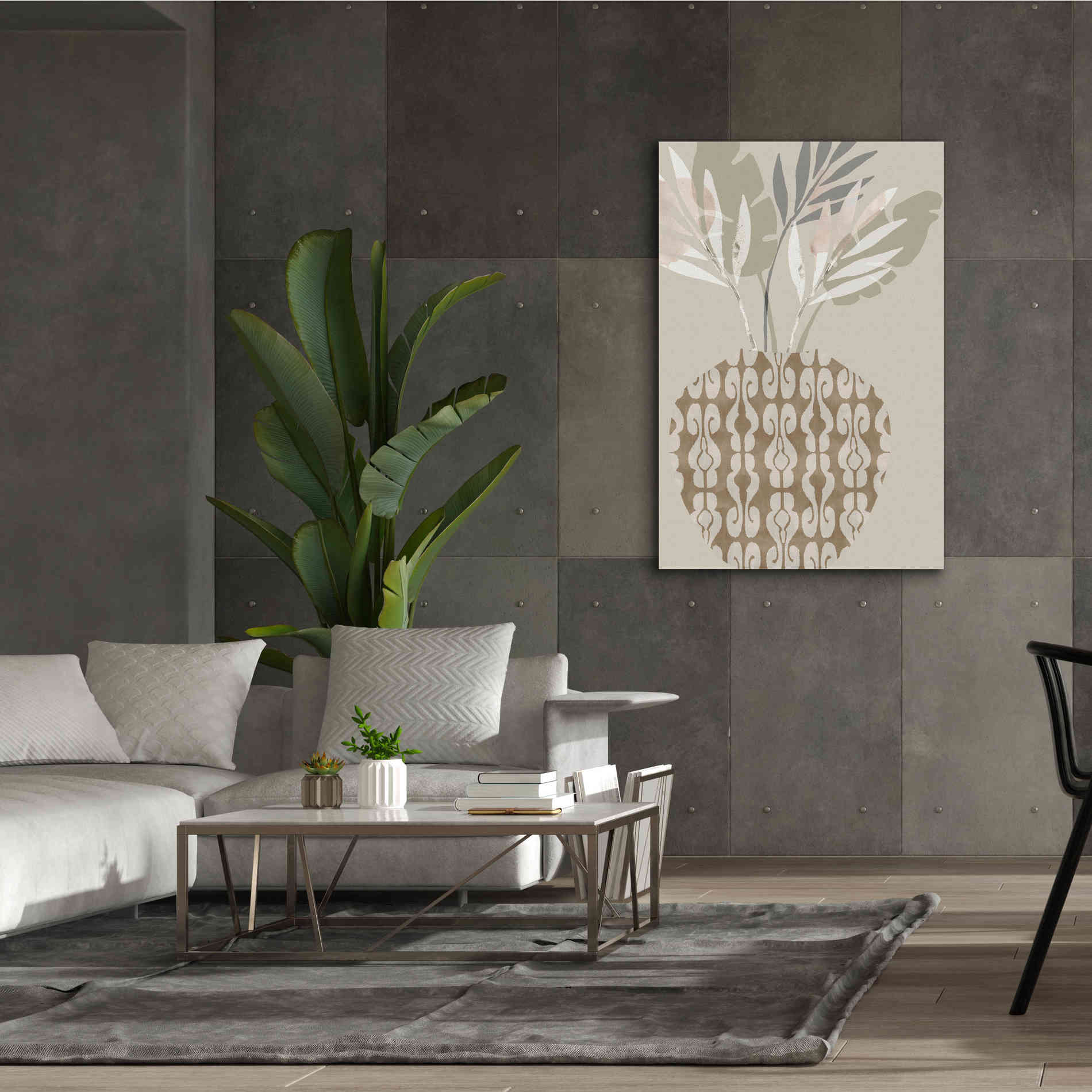 'Decorative Vase III' by Flora Kouta Giclee Canvas Wall Art,40 x 60