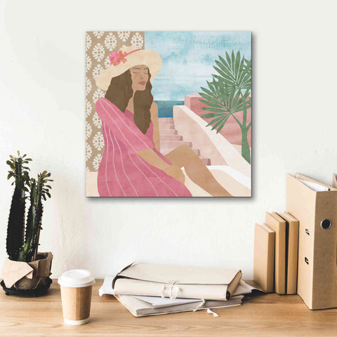 Image of 'Mediterranean Holiday II' by Flora Kouta Giclee Canvas Wall Art,18 x 18