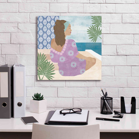 Image of 'Mediterranean Holiday III' by Flora Kouta Giclee Canvas Wall Art,18 x 18