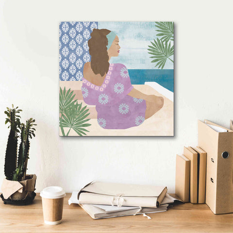Image of 'Mediterranean Holiday III' by Flora Kouta Giclee Canvas Wall Art,18 x 18