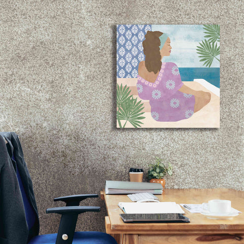 Image of 'Mediterranean Holiday III' by Flora Kouta Giclee Canvas Wall Art,26 x 26