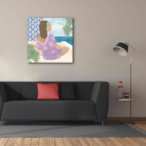 Image of 'Mediterranean Holiday III' by Flora Kouta Giclee Canvas Wall Art,37 x 37
