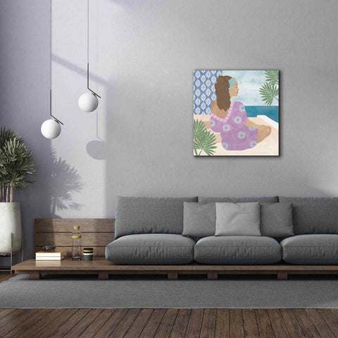 Image of 'Mediterranean Holiday III' by Flora Kouta Giclee Canvas Wall Art,37 x 37