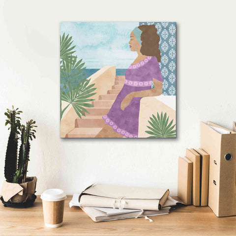 Image of 'Mediterranean Holiday IV' by Flora Kouta Giclee Canvas Wall Art,18 x 18