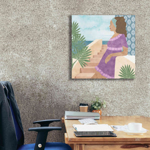 'Mediterranean Holiday IV' by Flora Kouta Giclee Canvas Wall Art,26 x 26