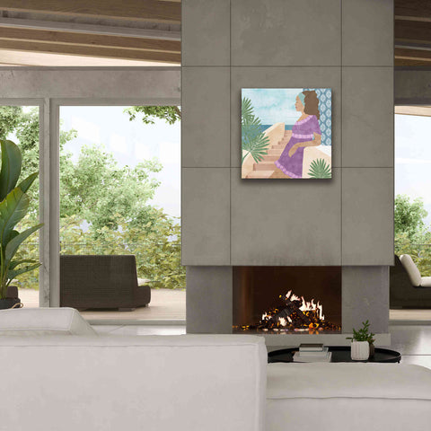 Image of 'Mediterranean Holiday IV' by Flora Kouta Giclee Canvas Wall Art,26 x 26
