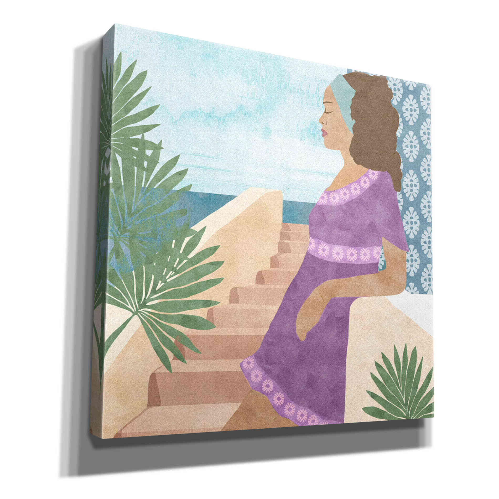 'Mediterranean Holiday IV' by Flora Kouta Giclee Canvas Wall Art