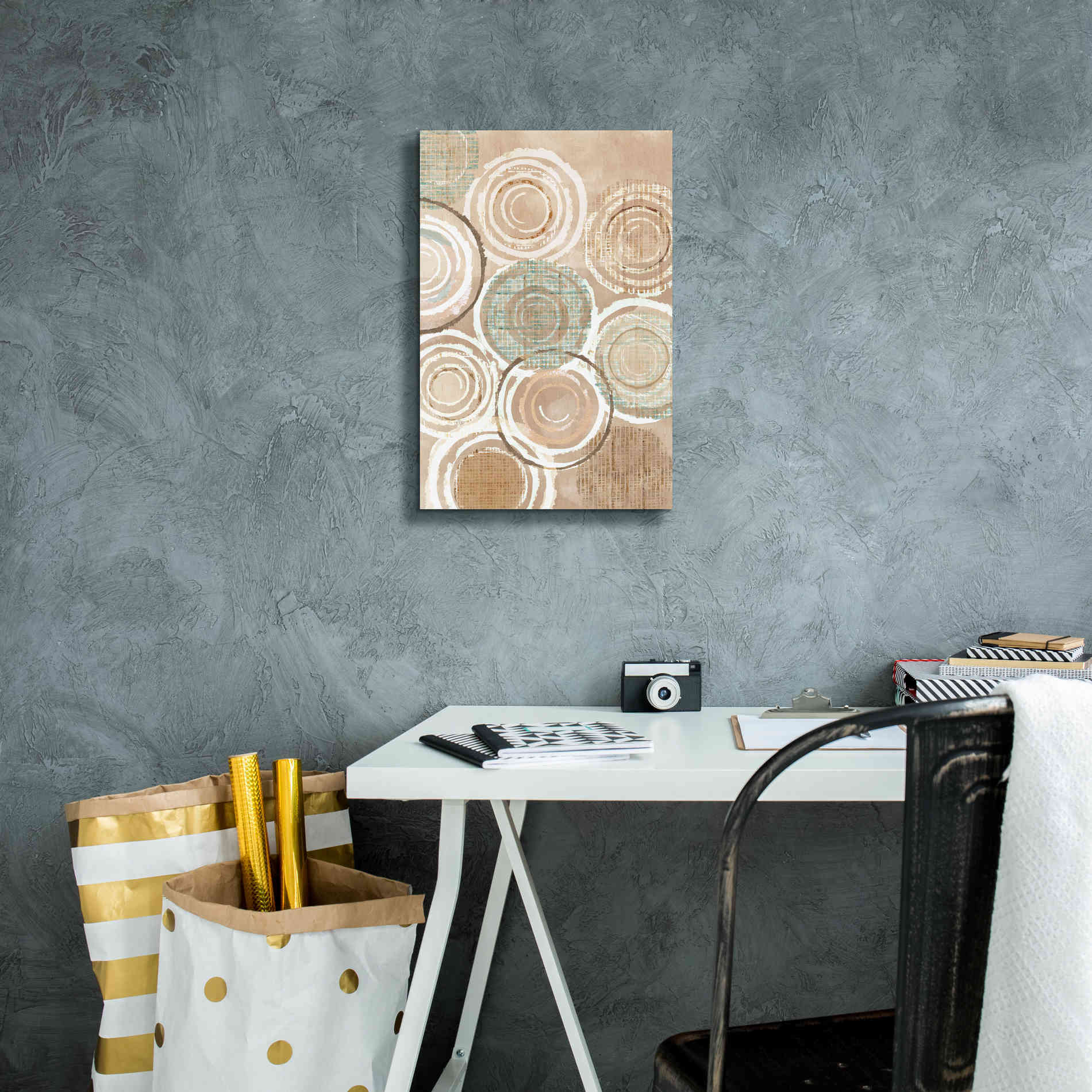 'Woven Baskets III' by Flora Kouta Giclee Canvas Wall Art,12 x 18