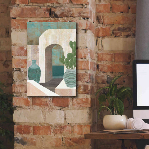Image of 'Sunbaked Archway I' by Flora Kouta Giclee Canvas Wall Art,12 x 18