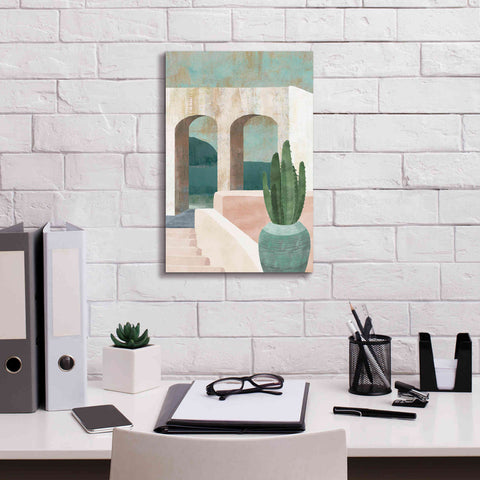 Image of 'Sunbaked Archway II' by Flora Kouta Giclee Canvas Wall Art,12 x 18