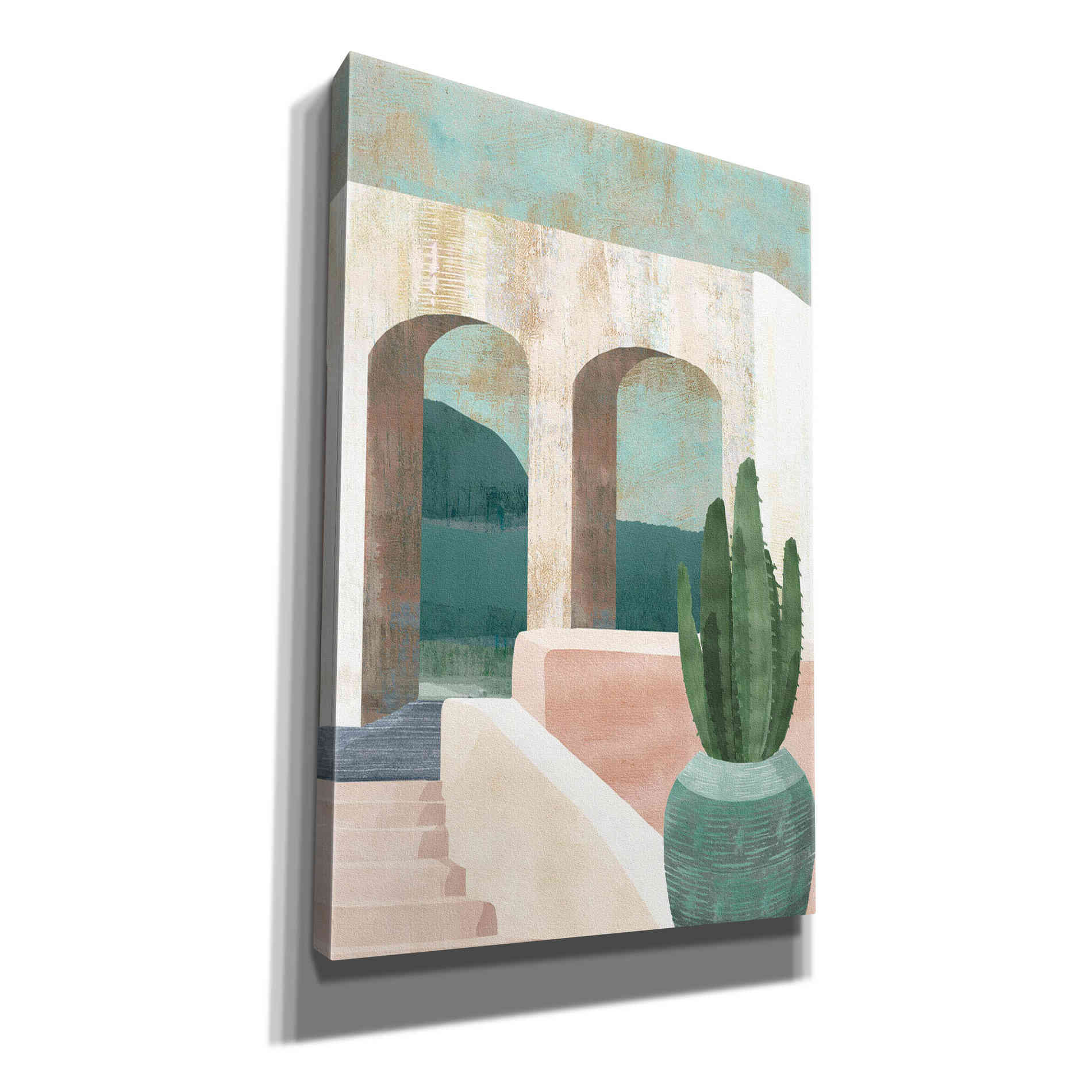 'Sunbaked Archway II' by Flora Kouta Giclee Canvas Wall Art