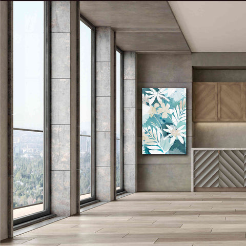 Image of 'Soft Blue Floral I' by Flora Kouta Giclee Canvas Wall Art,40 x 60