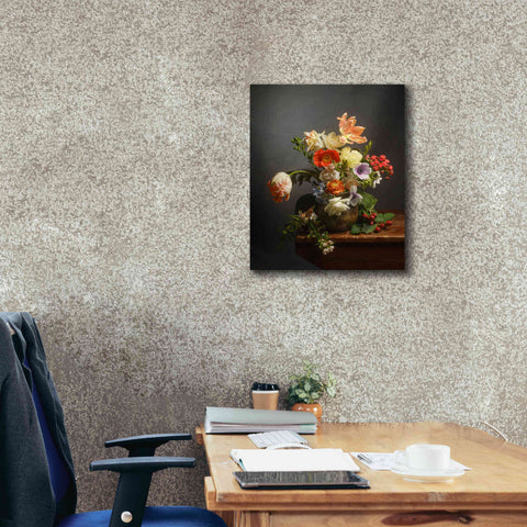 Image of 'A Study On Tulips' by Leah McLean Giclee Canvas Wall Art,20 x 24