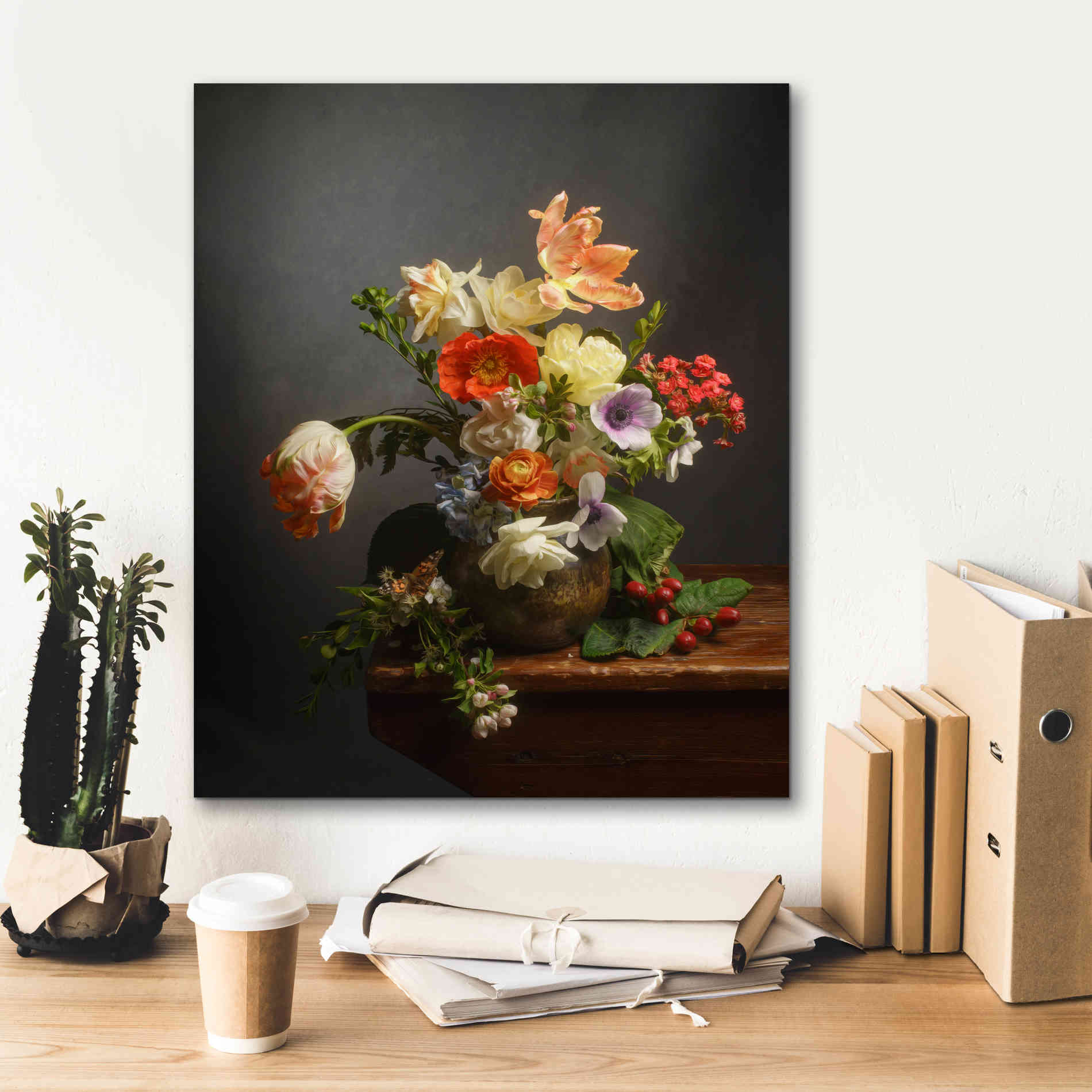 'A Study On Tulips' by Leah McLean Giclee Canvas Wall Art,20 x 24
