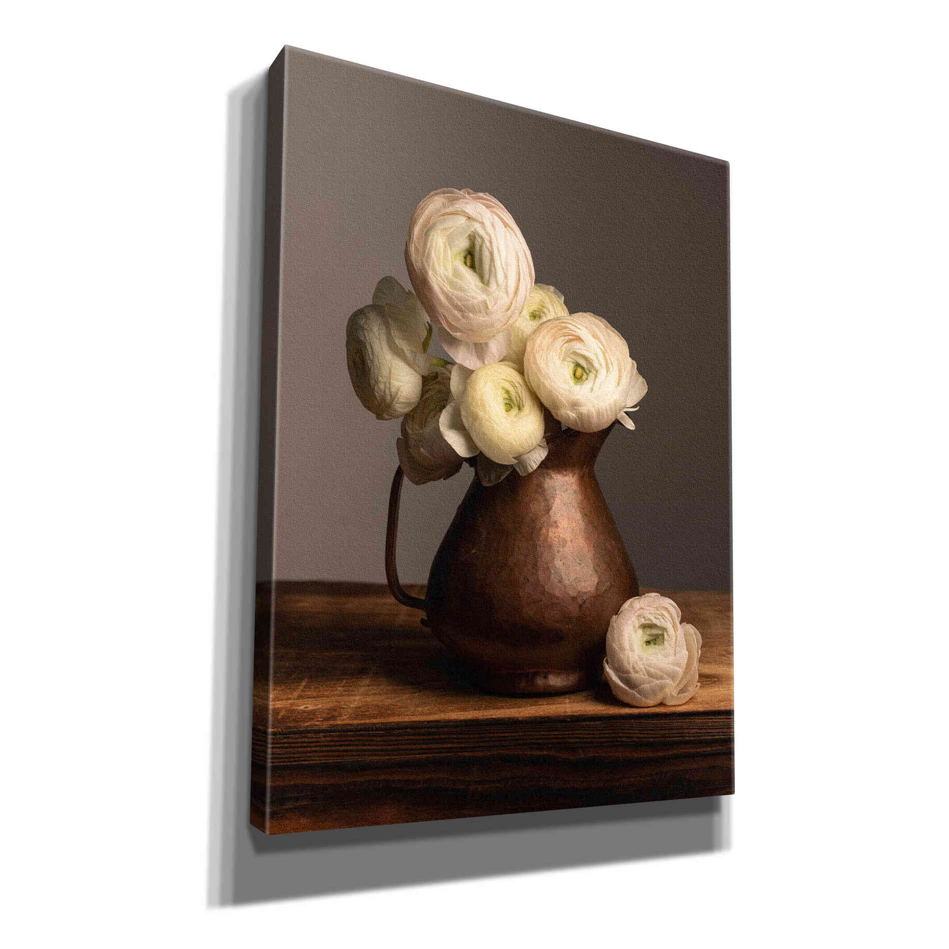 'Pitcher Perfect Petals' by Leah McLean Giclee Canvas Wall Art