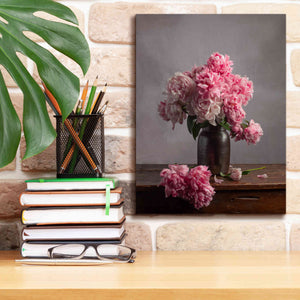 'Layers Of Pink' by Leah McLean Giclee Canvas Wall Art,12 x 16
