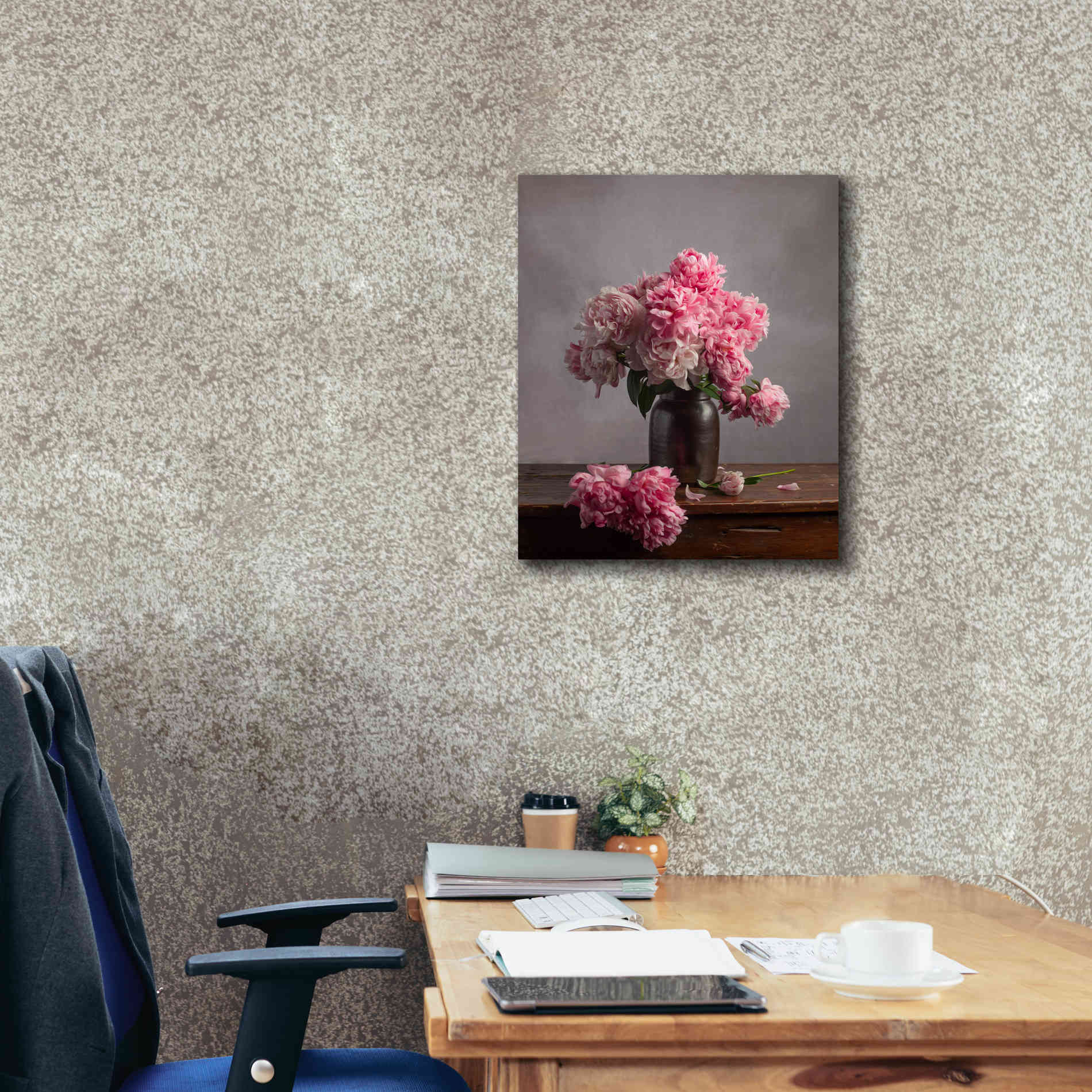 'Layers Of Pink' by Leah McLean Giclee Canvas Wall Art,20 x 24