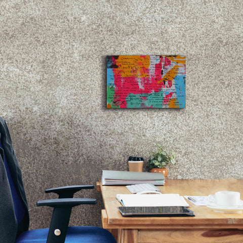 Image of 'Abstract Colorful Flows 2' by Irena Orlov Giclee Canvas Wall Art,18 x 12