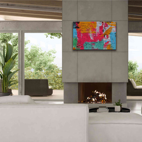 Image of 'Abstract Colorful Flows 2' by Irena Orlov Giclee Canvas Wall Art,40 x 26