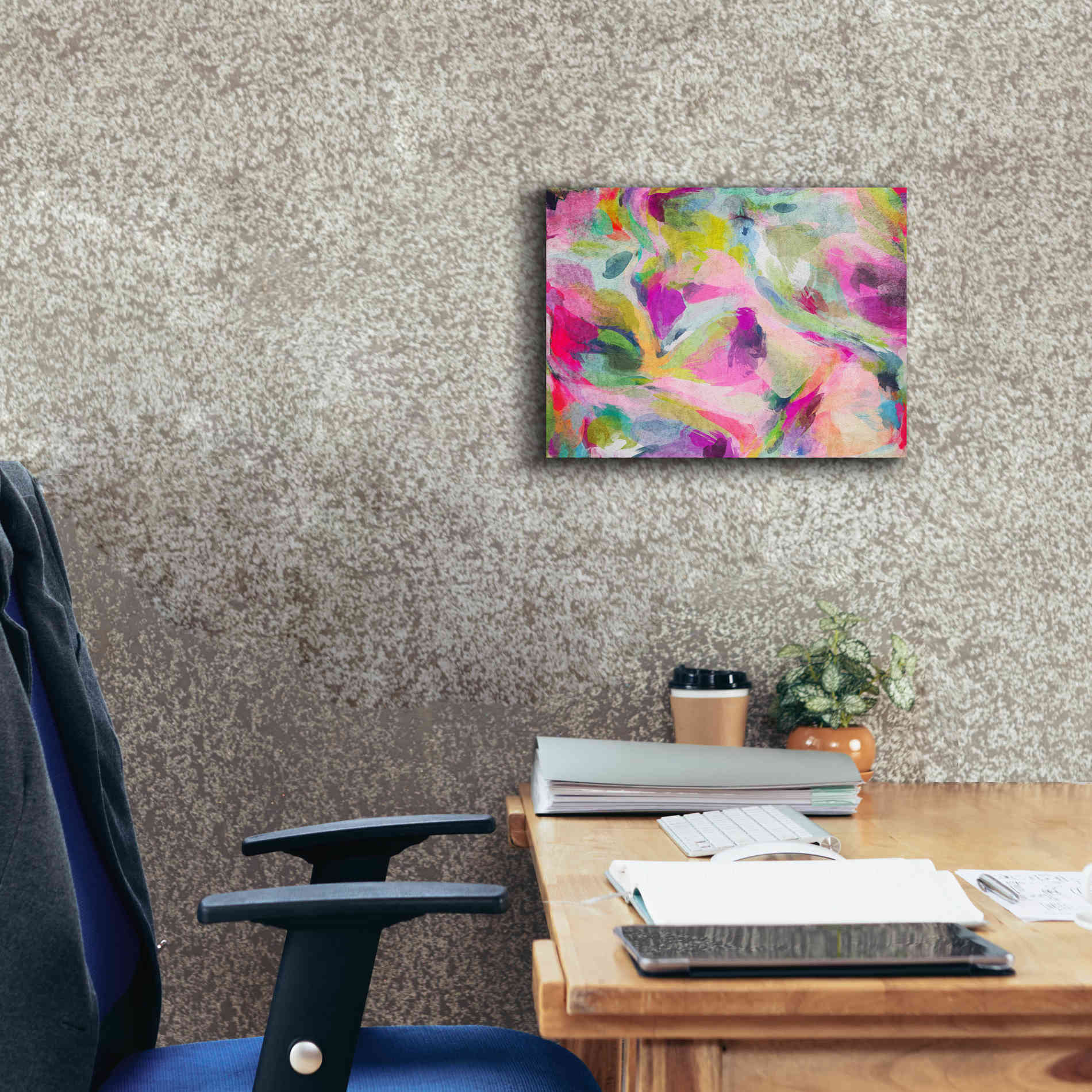 'Abstract Colorful Flows 3' by Irena Orlov Giclee Canvas Wall Art,16 x 12