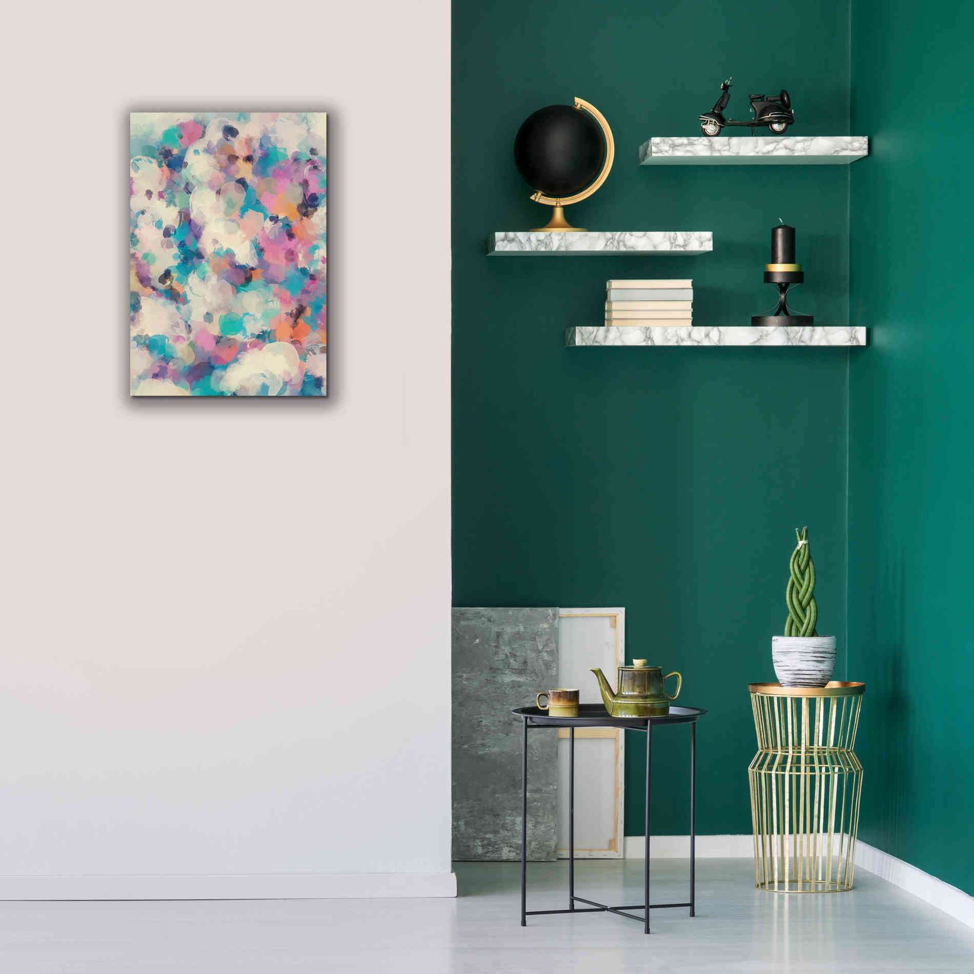 'Abstract Colorful Flows 5' by Irena Orlov Giclee Canvas Wall Art,18 x 26