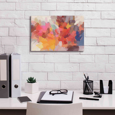 Image of 'Abstract Colorful Flows 7' by Irena Orlov Giclee Canvas Wall Art,18 x 12