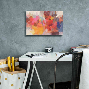 'Abstract Colorful Flows 7' by Irena Orlov Giclee Canvas Wall Art,18 x 12