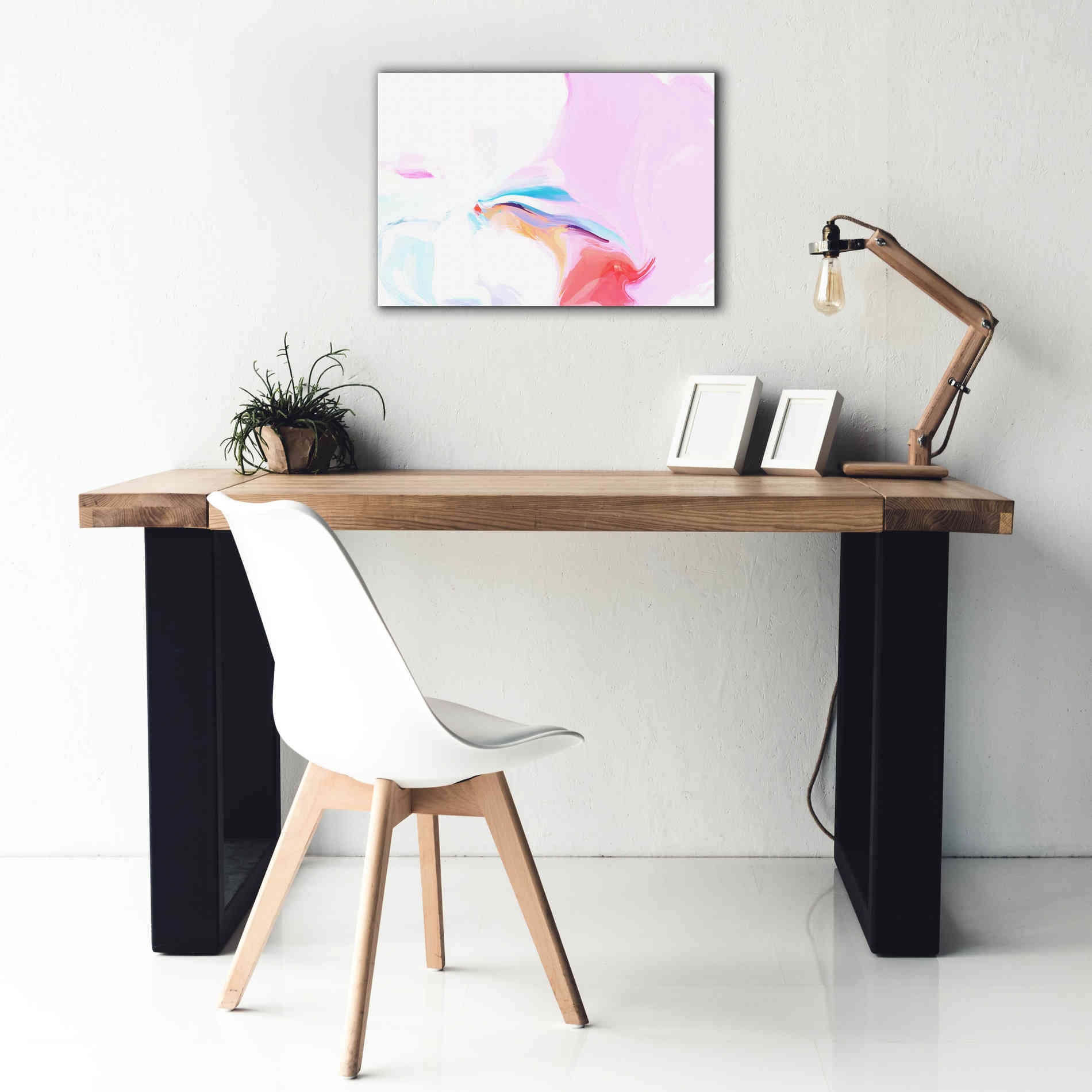 'Abstract Colorful Flows 8' by Irena Orlov Giclee Canvas Wall Art,26 x 18