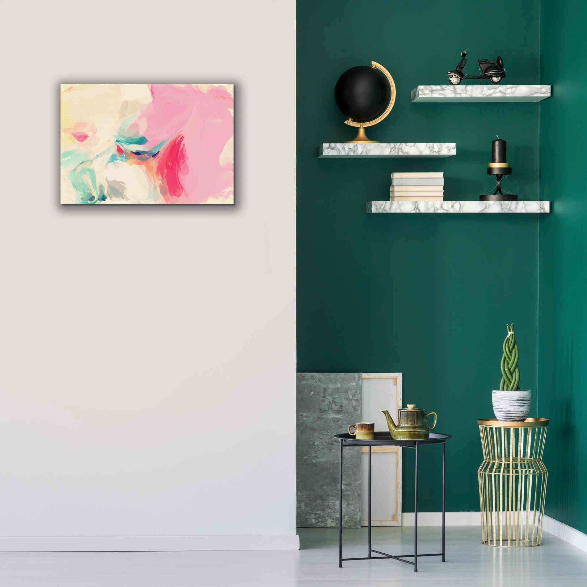 'Abstract Colorful Flows 9' by Irena Orlov Giclee Canvas Wall Art,26 x 18