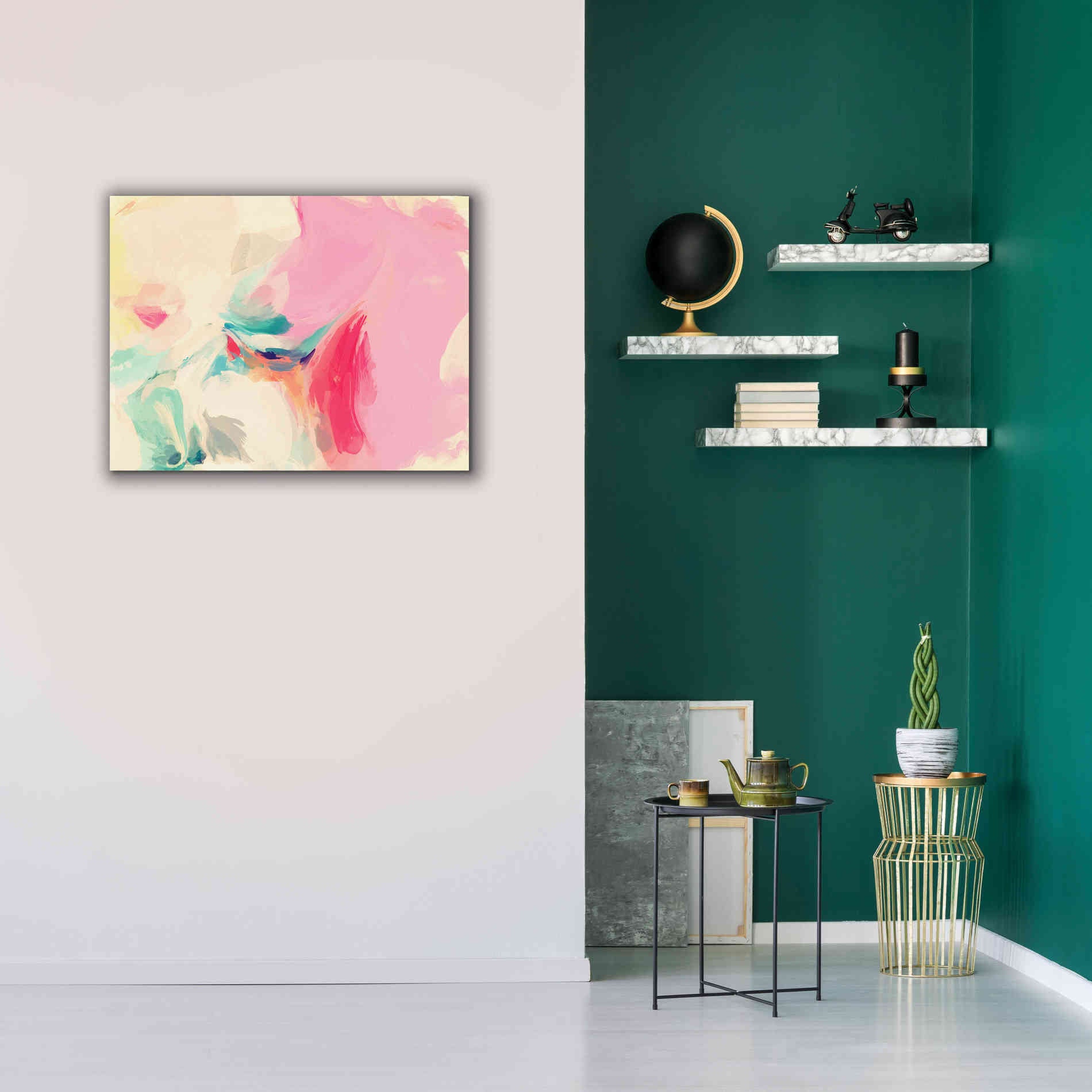'Abstract Colorful Flows 9' by Irena Orlov Giclee Canvas Wall Art,34 x 26