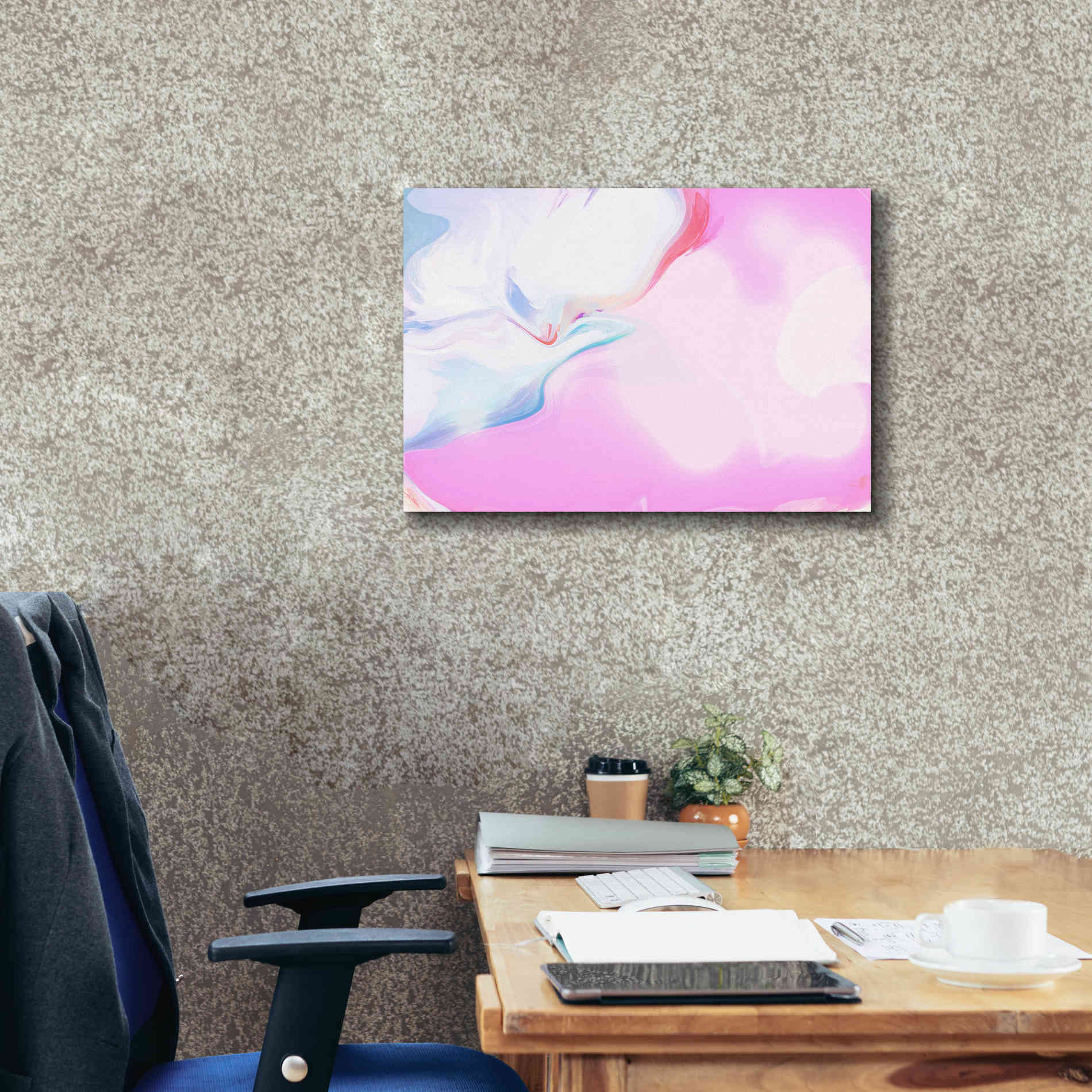 'Abstract Colorful Flows 10' by Irena Orlov Giclee Canvas Wall Art,26 x 18