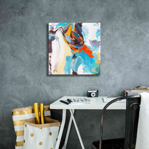 'Abstract Colorful Flows 12' by Irena Orlov Giclee Canvas Wall Art,18 x 18
