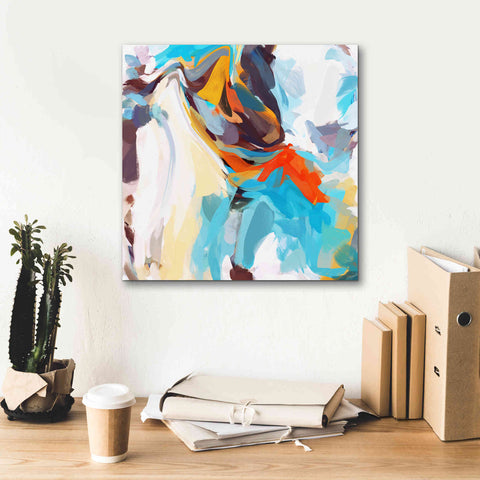 Image of 'Abstract Colorful Flows 12' by Irena Orlov Giclee Canvas Wall Art,18 x 18
