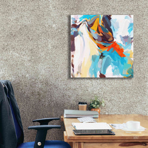 'Abstract Colorful Flows 12' by Irena Orlov Giclee Canvas Wall Art,26 x 26