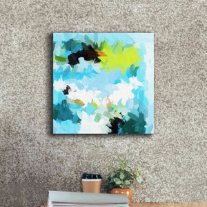 'Abstract Colorful Flows 15' by Irena Orlov Giclee Canvas Wall Art,18 x 18