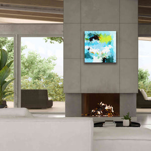'Abstract Colorful Flows 15' by Irena Orlov Giclee Canvas Wall Art,26 x 26