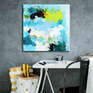 'Abstract Colorful Flows 15' by Irena Orlov Giclee Canvas Wall Art,26 x 26