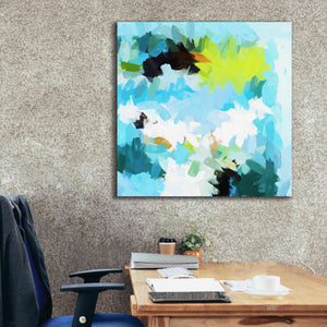 'Abstract Colorful Flows 15' by Irena Orlov Giclee Canvas Wall Art,37 x 37