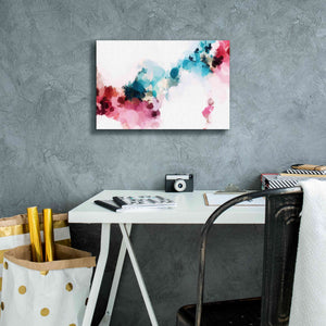 'Abstract Colorful Flows 17' by Irena Orlov Giclee Canvas Wall Art,18 x 12