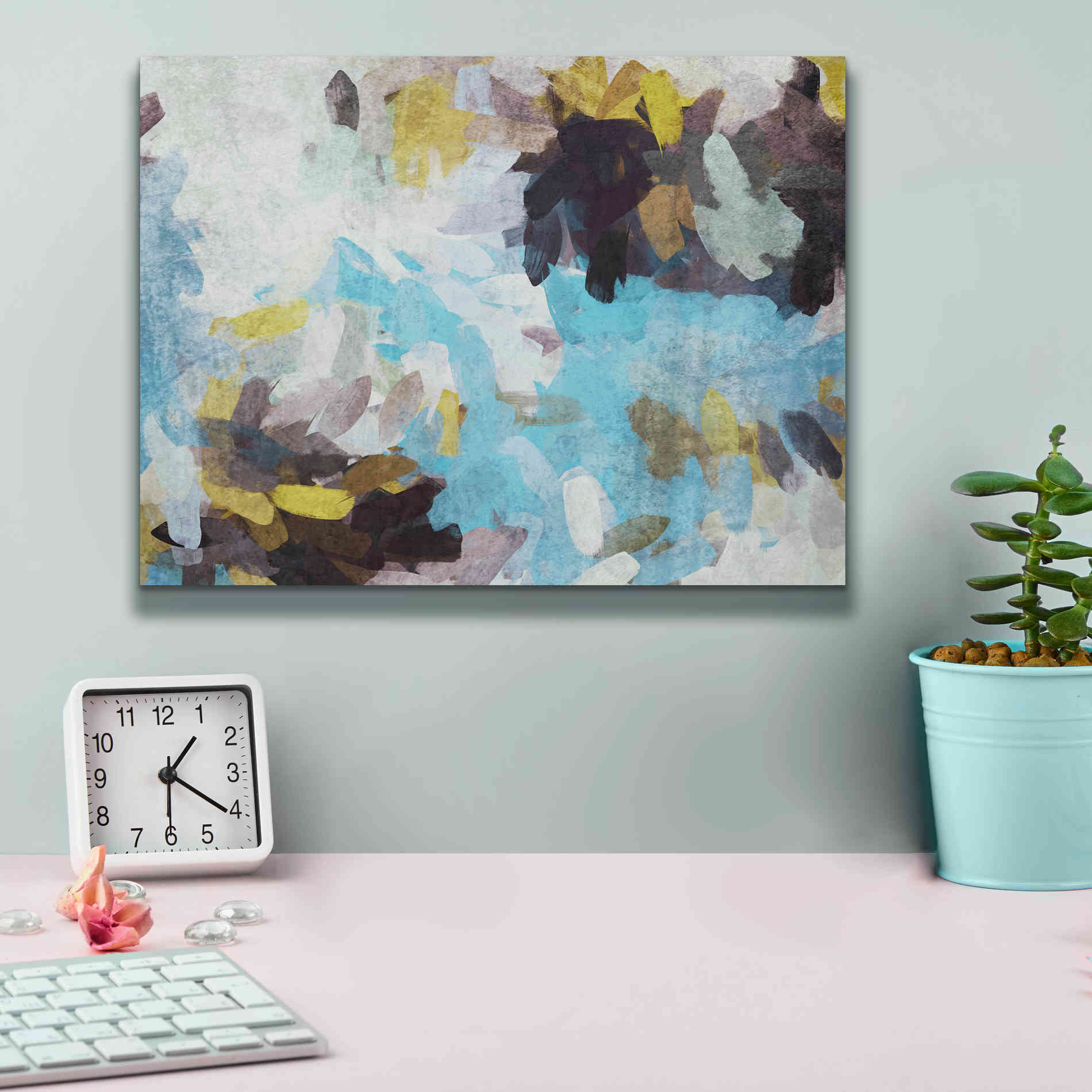 'Abstract Colorful Flows 21' by Irena Orlov Giclee Canvas Wall Art,16 x 12